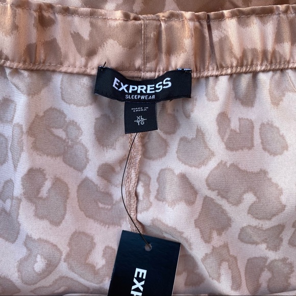 Express Leopard Pattern Pajama Set - Picture 2 of 6